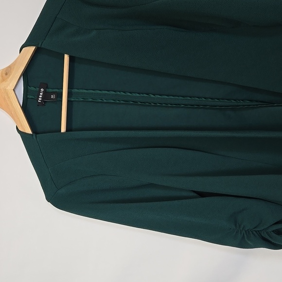 Torrid Green Open Front Blazer - 0X - Picture 2 of 11